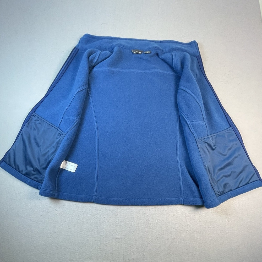Eddie Bauer Vest Womens 2XL Blue Busch Beer Full Zip Fleece L.I.T. Tech New - Picture 6 of 11